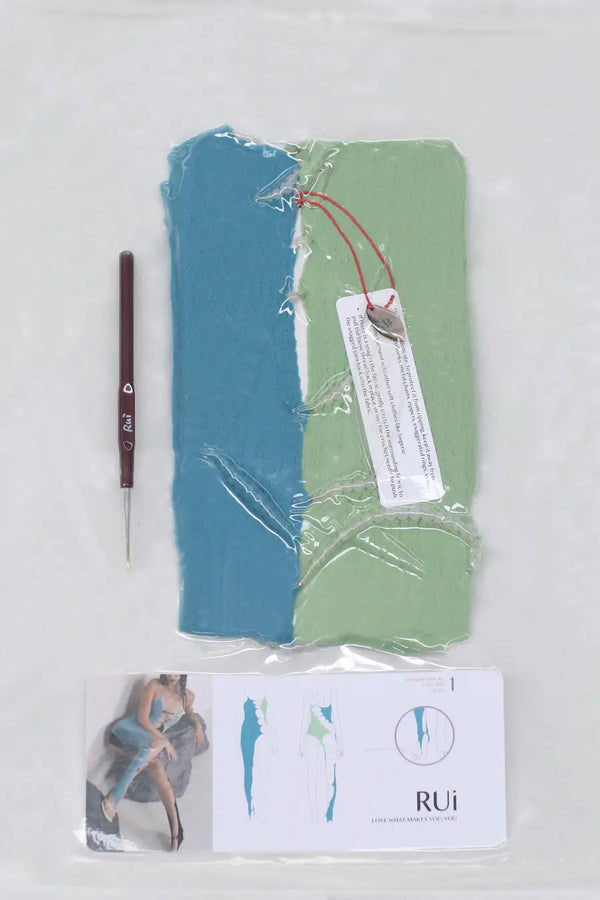 rui zhou multicolor asymmetric tights R004